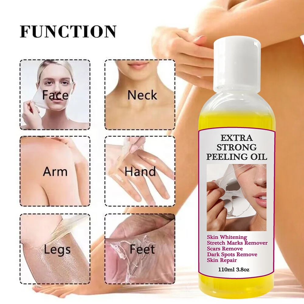 Private Label Skin Whitening Remove Dead Skin Exfoliating peeling oil For Legs Scars