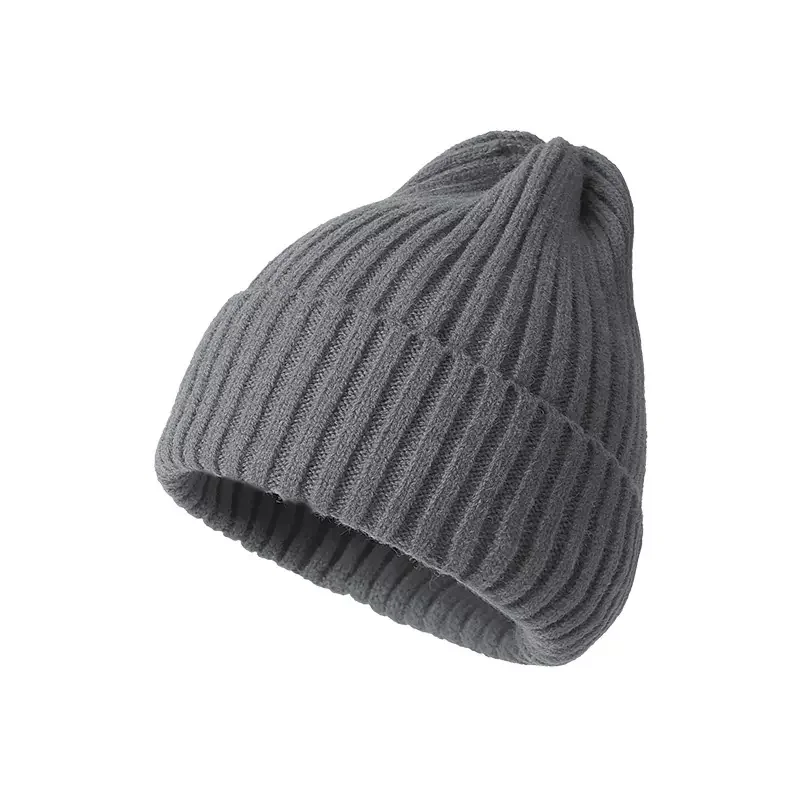 Custom Fashion New Design Unisex Winter Wool Knitted Hat Soft Warm High Quality Cable Knit Plain Beanies For Unisex