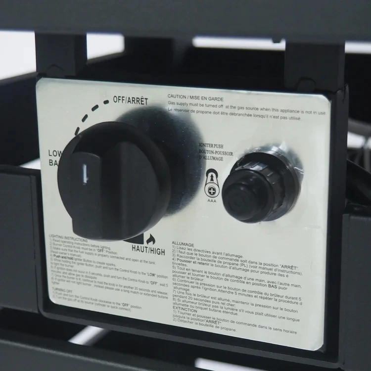 Современный стиль алюминиевый пропан костра под открытым небом газа для костра Настольная лампа с крышкой