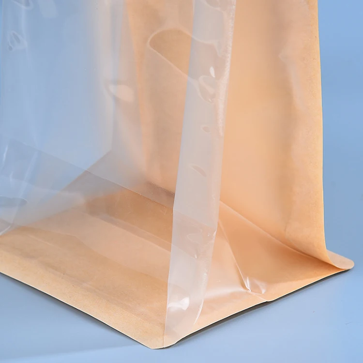 Manufacturers Spot Eight-Side Sealing Wire Curling Baking Bread Transparent Window Toast Paper Bag with Print Logo