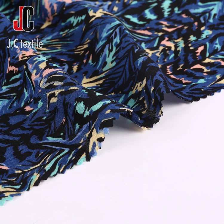 AJ1765 JC TEXTILE textured fabric rayon shally print fabric