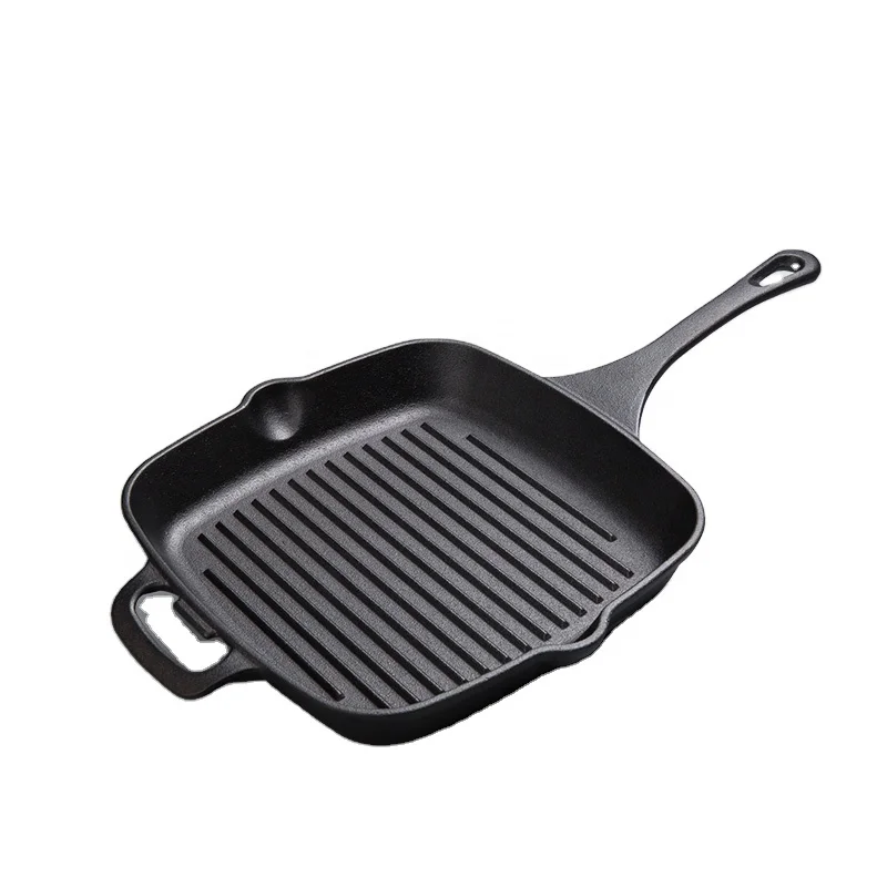 Индукционная предварительно приправленная кухонная посуда, гриль, Сковорода Из Чугуна