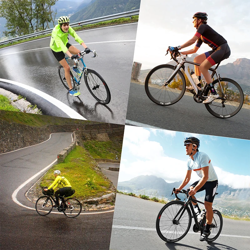 OEM/ODM BUCKLOS Carbon Fiber Wheelset 700C Road Bike V Brake Wheels 10/11 Speed 38mm 50mm Road Bicycle Carbon Rims Cycling Parts