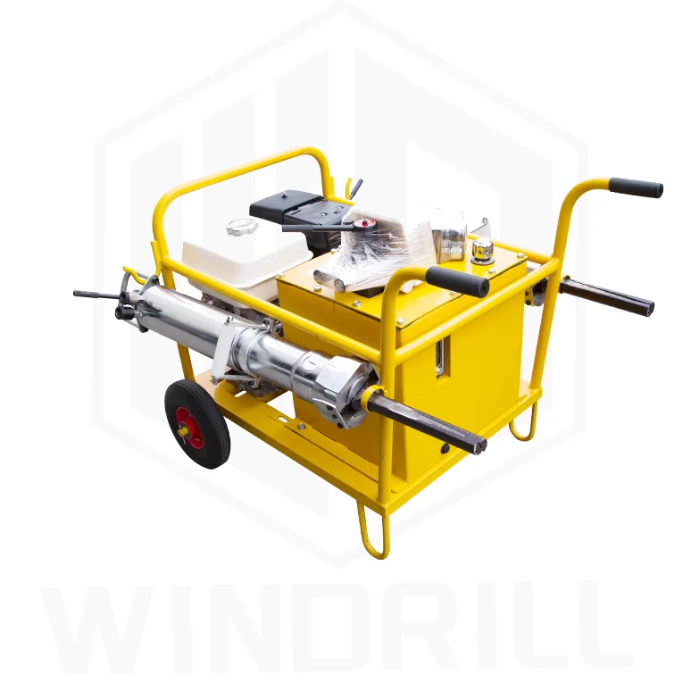 Hydraulic rock and concrete splitting device Gasoline engine hydraulic splitter for most demolition jobs