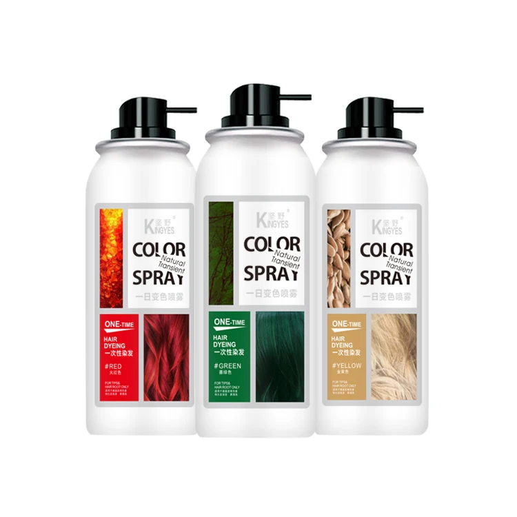 Promotional color hair spray permanent hair colour spray finishing shine spray for hair