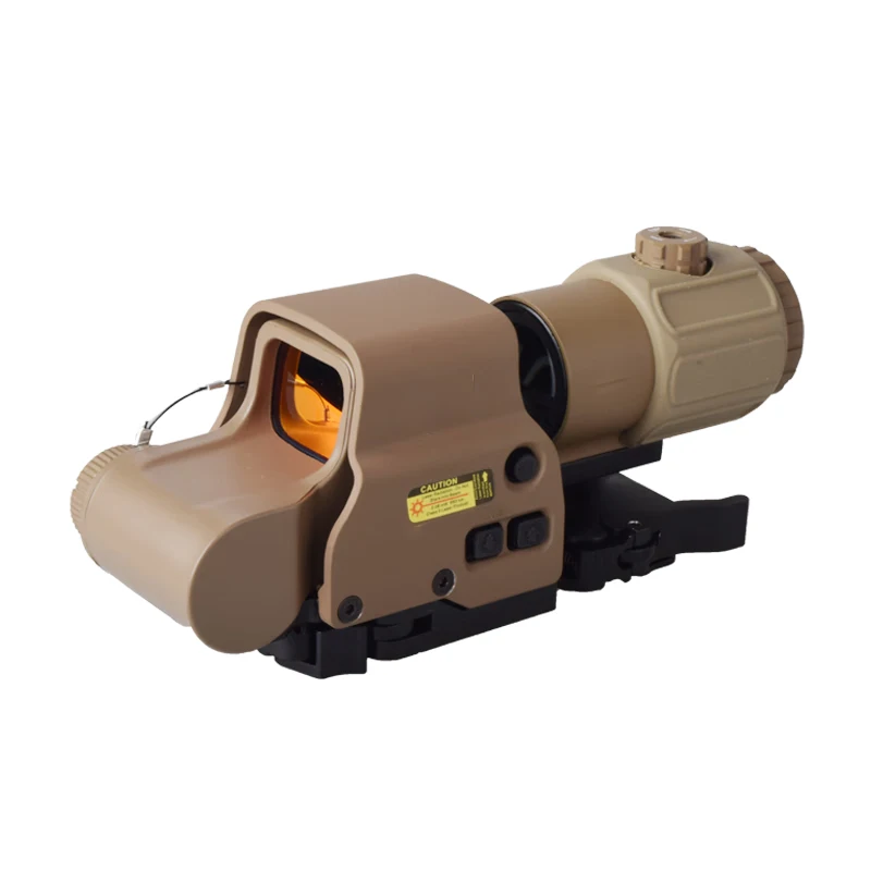 Tactical 558 Reflex Red Dot Sight and G43 4X Magnifier Optical Sight Holographic Sight for Hunting