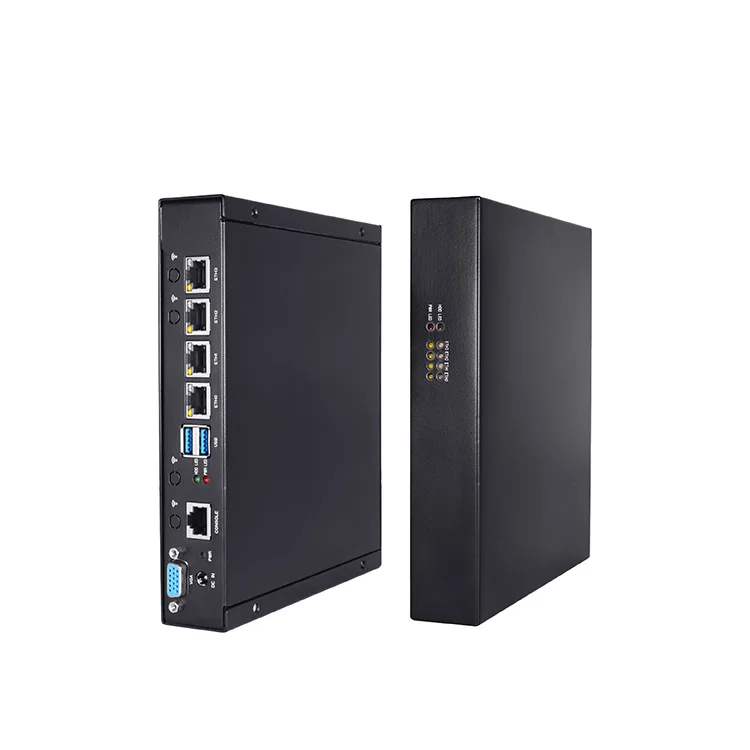 Office Enterprise Routers Intel Quad Core J4125 CPU 2.5 Gigabit 4xLan Win10 Openwrt Ikuai Network Server Pfsense Firewall SFP+