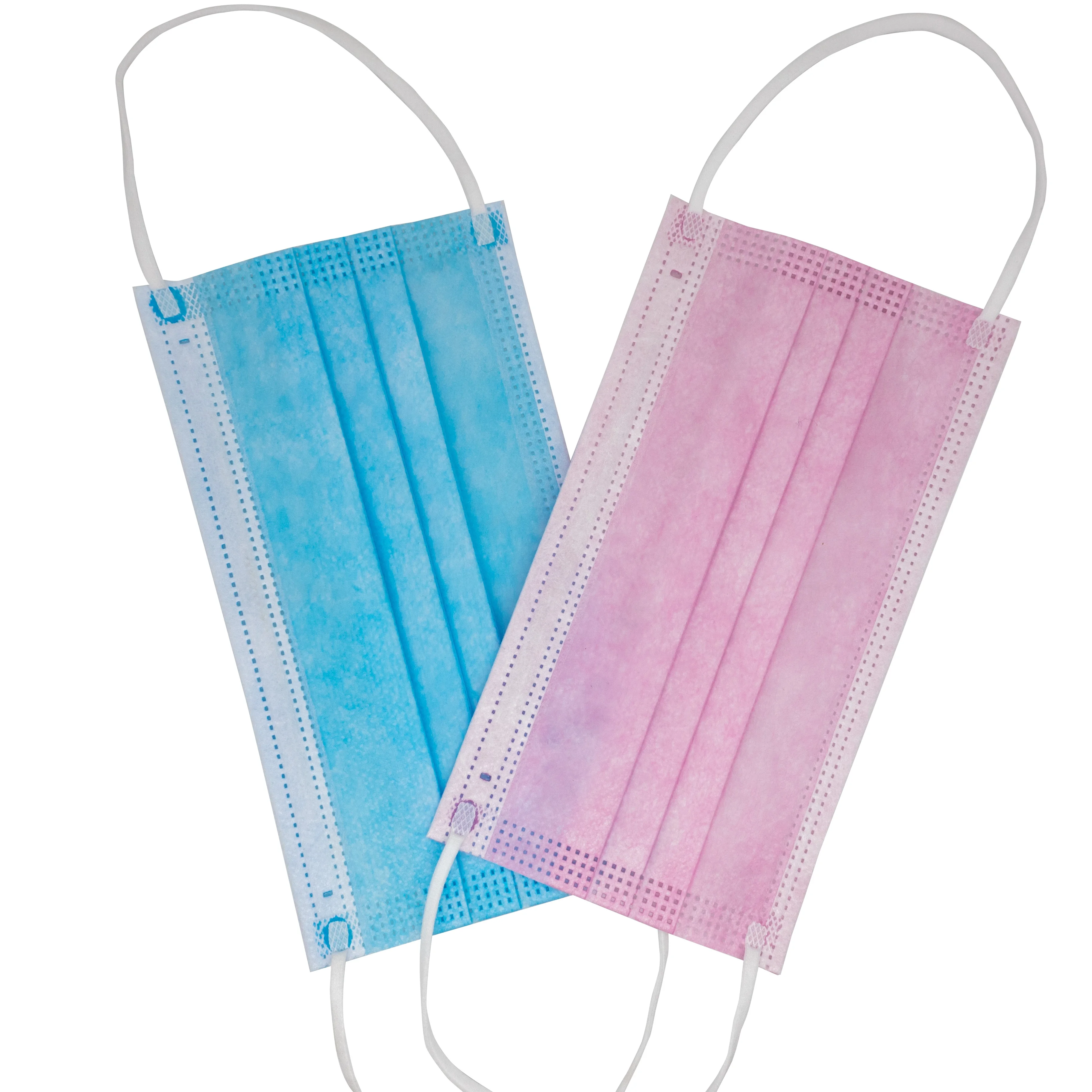 Factory Supply CE Certified EN14683 TYPE I & II &  IIR  disposable  NON WOVEN surgical face mask 3-ply medical mask