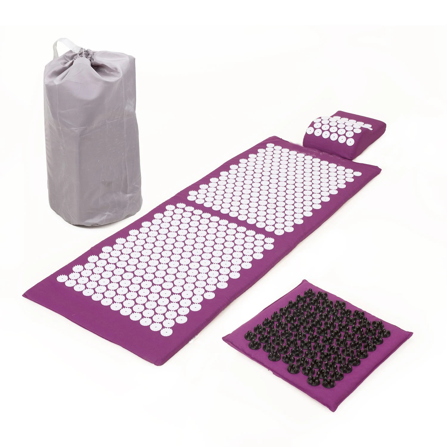 
Back and Neck Pain Relief - Acupressure Mat and Pillow Set - Relieves Stress Back Neck and Sciatic Pain 