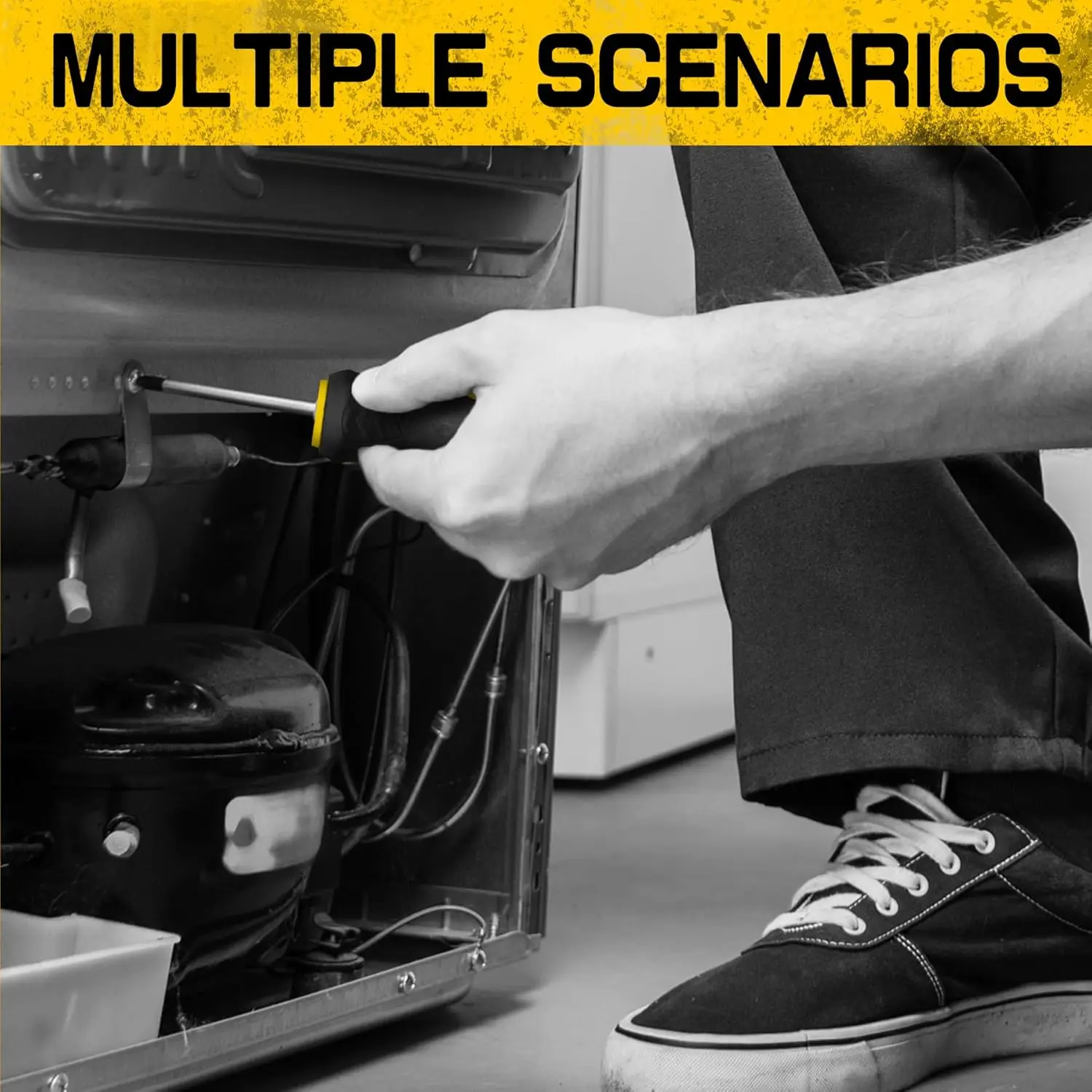 4pcs Ergonomically Designed Handle Slotted & Phillips Screwdriver Set