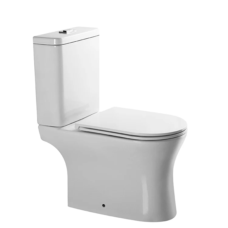 
New arrival hot sale simple style western bathroom washdown ceramic two piece wc toilet 