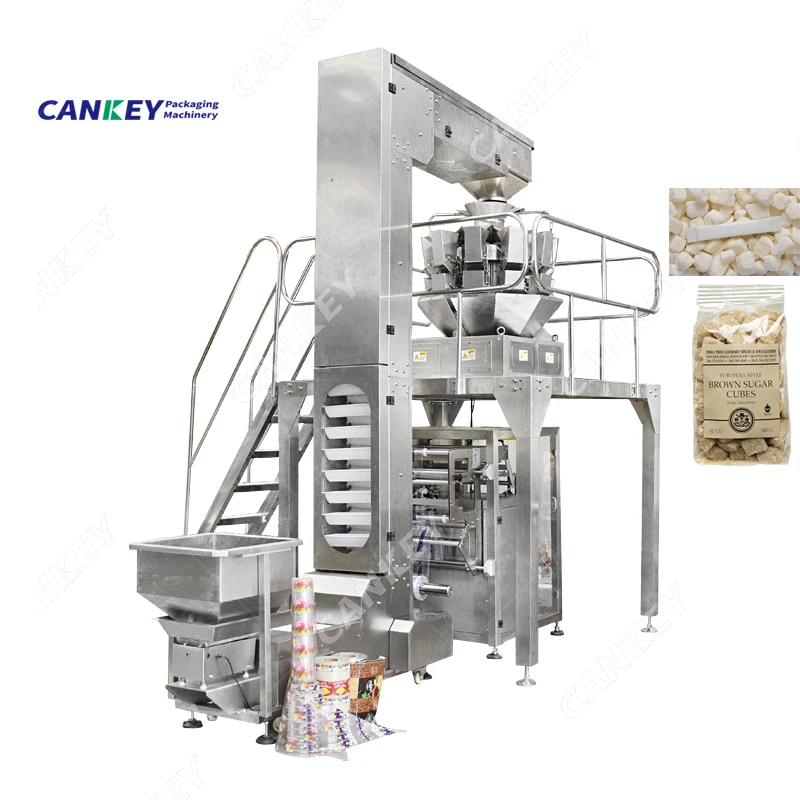 Automatic High Speed Coconut Ice Candy Weighing Sealing Packaging Sugar Cube Packing Machine
