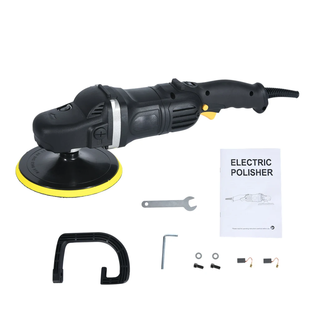 Car Shield 1200W 7 Inch Rotary Electric Polisher Buffing Waxer Polish Machine For Detailer