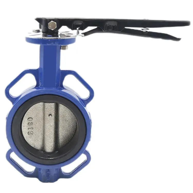 High Quality PN16 DN100 DN150 DN200 Lever Handle Manual Wafer Butterfly