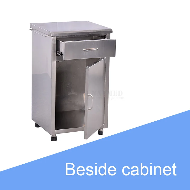 SY-R522A Stainless Steel Beside Cabinet Two Drawers Hospital Cabinet with High Quality