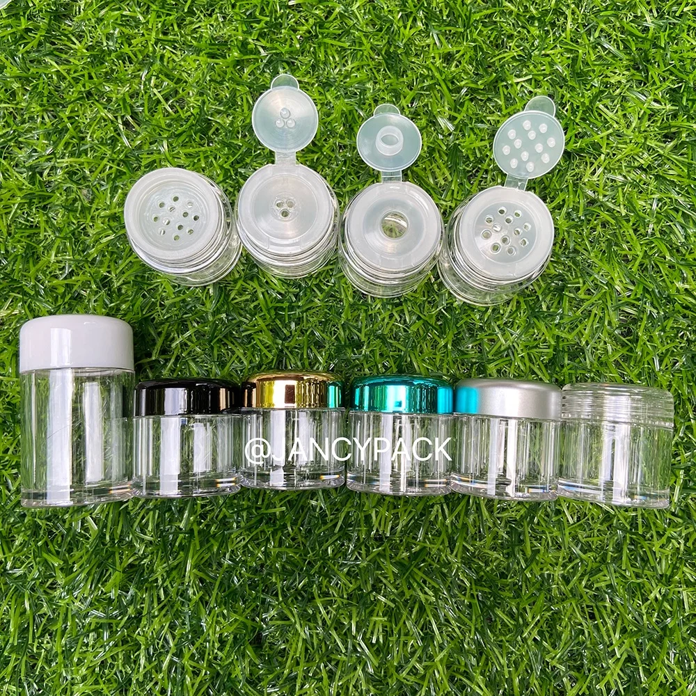 3/5/10g Empty Cosmetic Sifter Loose Powder Jars Container pot Screw Lid Refillable Bottles Makeup Accessories Cosmetic case
