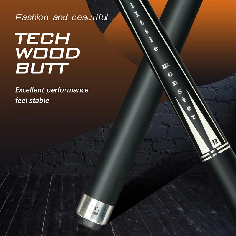 Little Monster Billiards Carbon Fiber Shaft 12.4mm Tip 1/2 Split Cue Uniloc Joint Pool Cue Stick Carbon Fiber Technology Cue