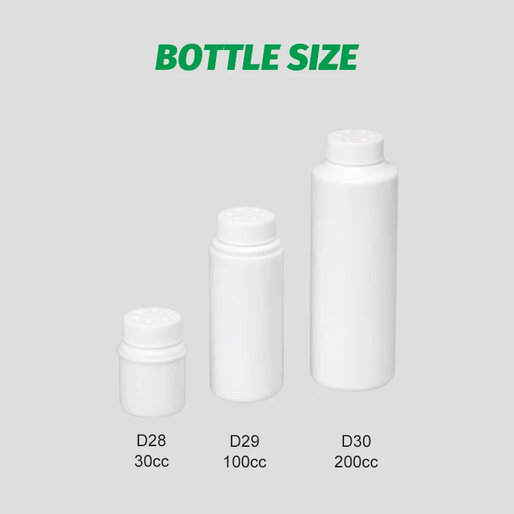 Wholesale hdpe baby powder bottles with sifter cap