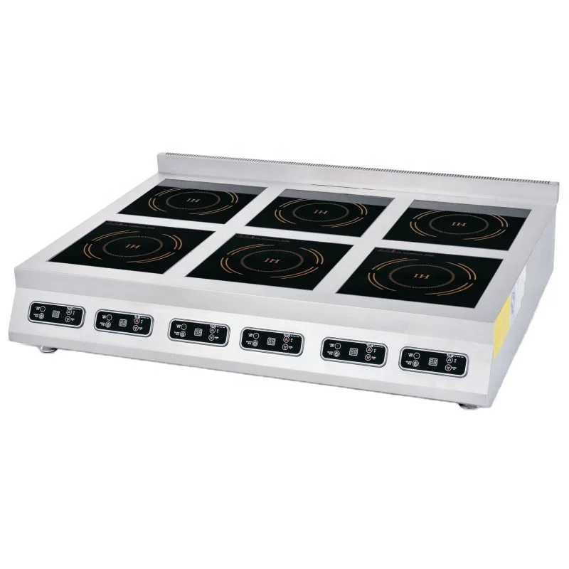 Hot Sale Kitchen Appliances Heater Induction Wok Cooker OEM Free Spare Parts Commercial 6 Burner Electric Cooker