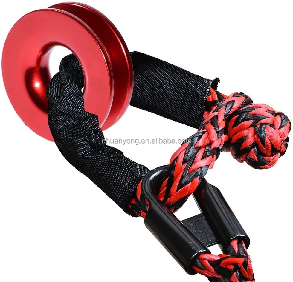 High Stregnth 4x4 Recovery Soft Shackle Rope with Snatch Ring
