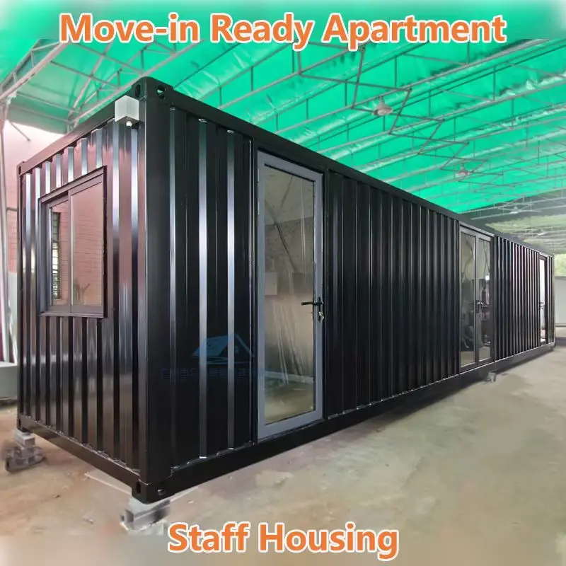 Move-in Ready Container Apartment for Staff Housing with Toilet and Shower