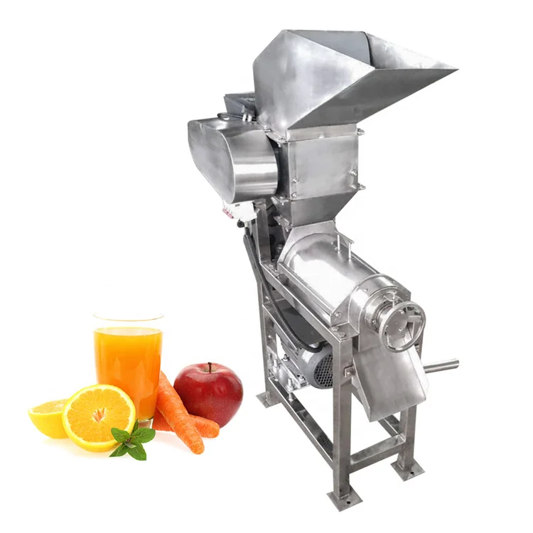 Screw crushing type commercial apple fruit juicer extractor machine