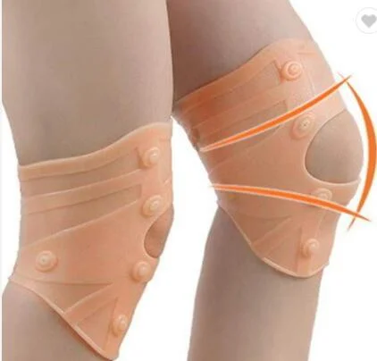 1 Pc High Elastic Soft Silicone Gel Antiskid Patella & Knee Joint Protect Magnetic Therapy Sports Knee Protector Guard Kneepad