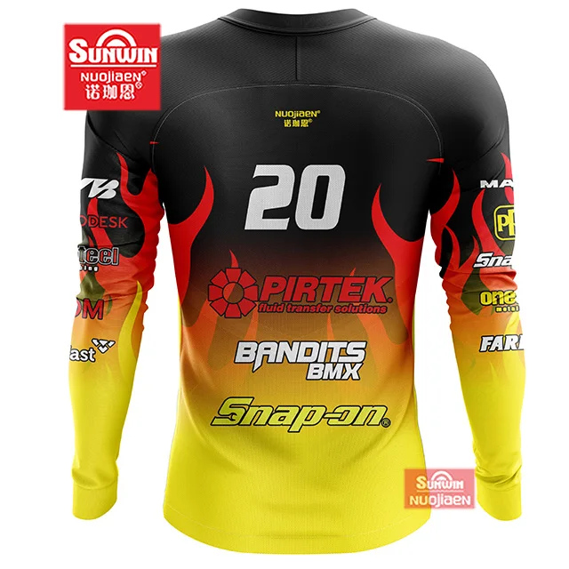 Quick Dry Long Sleeve Downhill Bicycle Cycling Bike Jersey Mountain Cycling Jersey Custom Jersey Clothes