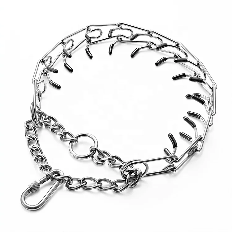 High Quality Adjustable Spiked Popular Tactical Dog Prong Choke Pinch Training Collar Amazon Hot Sell Dog Chain