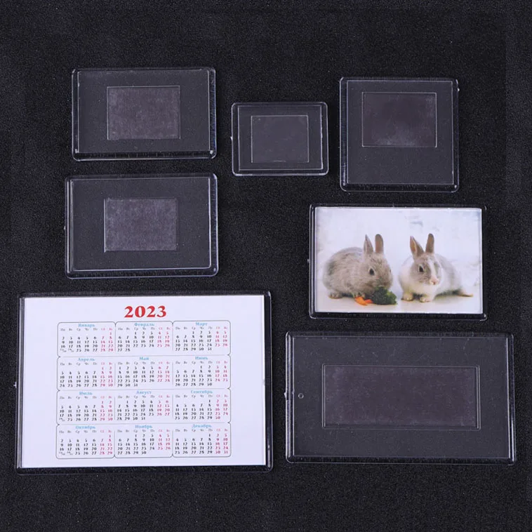 Custom Printing Acrylic or PS Material Photo Frame Keychain Blank Acrylic Keyring Plastic Zinc Alloy Opp Bag, or Gifts Box D103