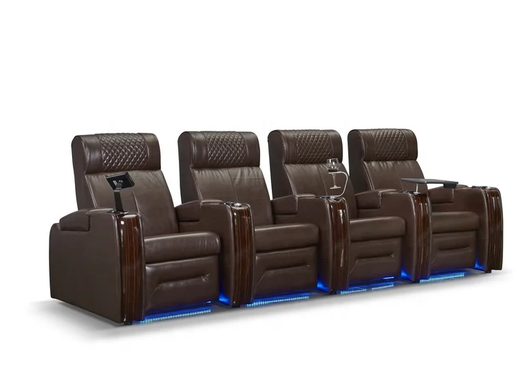 2024 VIP Electric Theater Sofa Leather Recliner