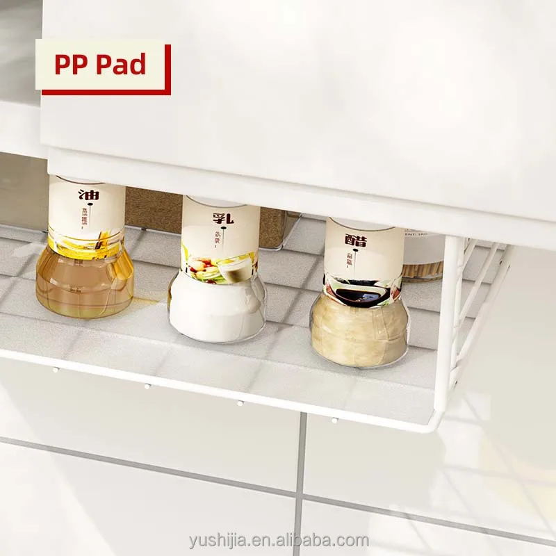 folding metal basket organizer hanging cabinet organizer shelves