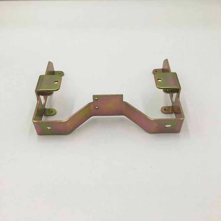 Custom Sheet Metal Fabrication Made Stamping Zinc Plated Metal Support Bracket