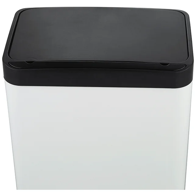 12 Gallon Pressing Type Waste Bin Touch Operated Trash Can for Home Office
