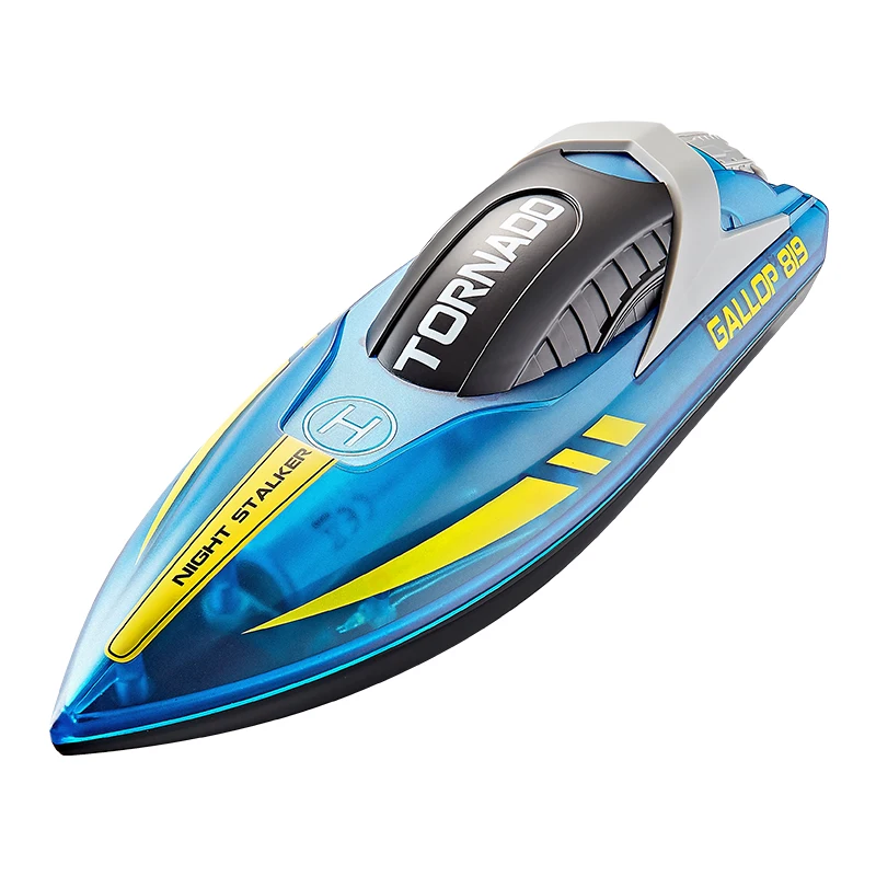 Cheap speedboat toys 2.4ghz 60m radio control water boat 15km/h simulation vessel speedboat with dazzling light