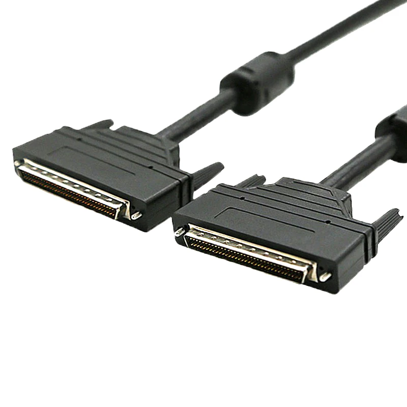 68pin scsi cable molding type SCSI 68Pin Male to Male cable with screw 68pin cable assemble 1m for computer