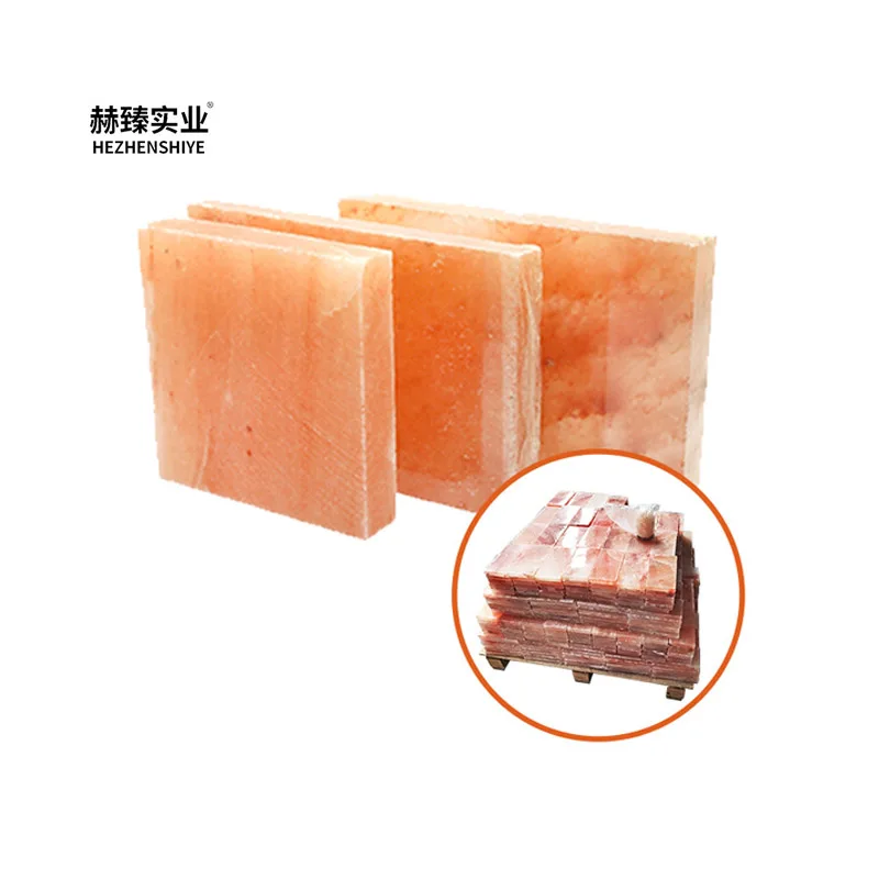 Hezhen himalayan salt brick for barbecue frozen product decorations sauna room