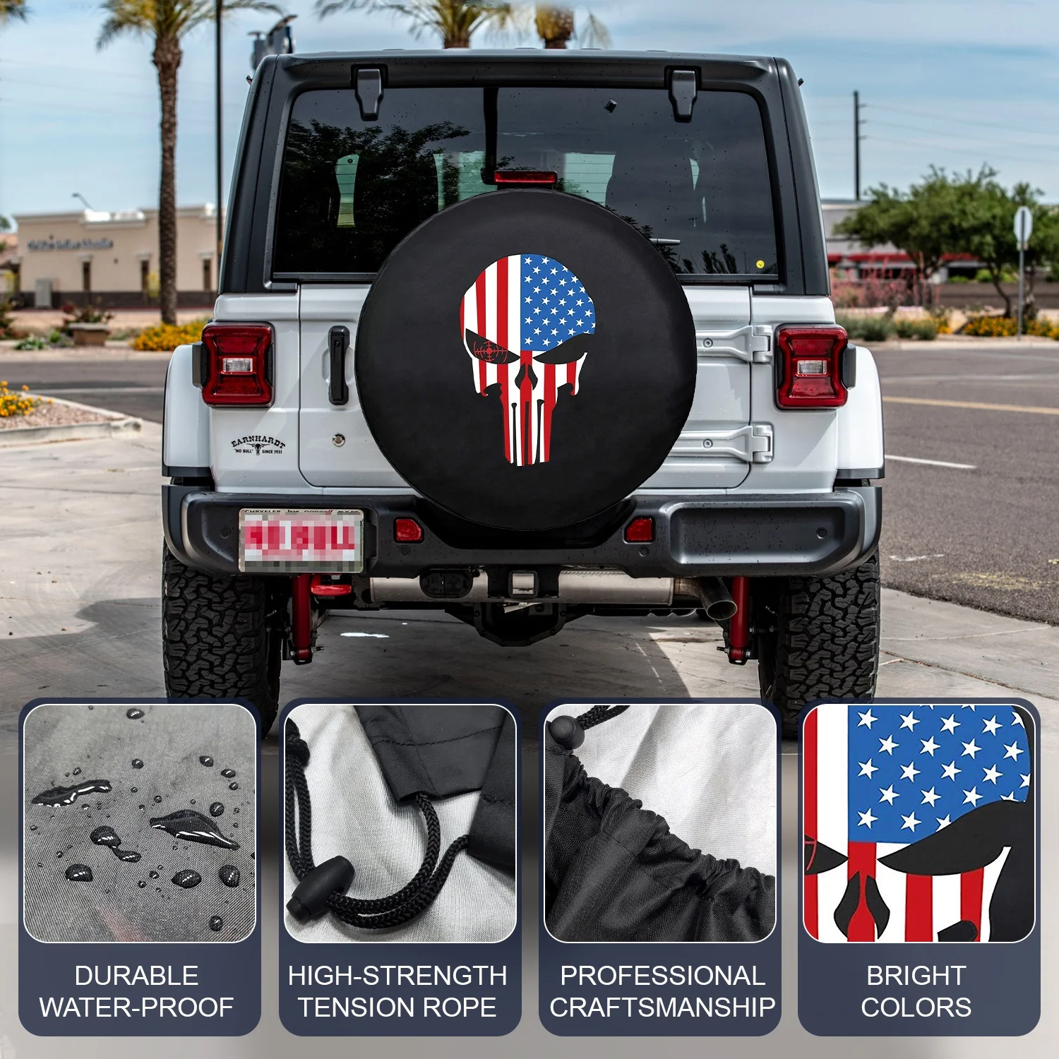 Custom Waterproof Rustproof Oxford Silvering Wheel Covers Personalized Spare Car Tire Bag Wheel Cover Truck Jeep Accessory