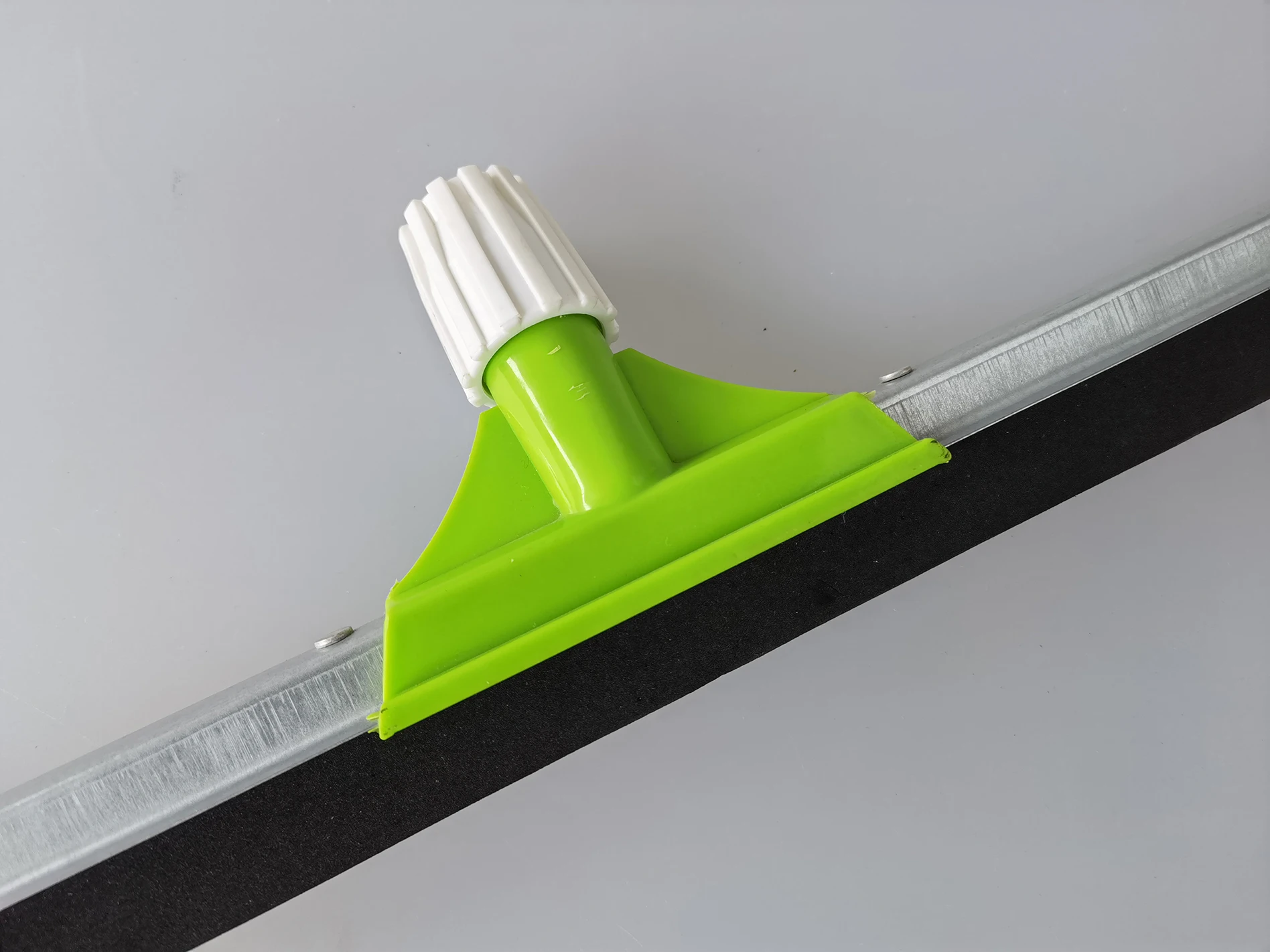 45cm metal&plastic floor squeegee, steel material floor wiper with long metal pole