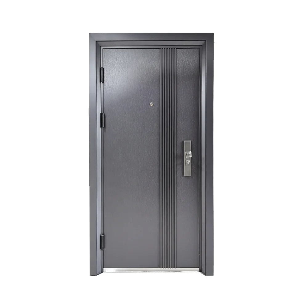 2025 House Exterior Front Entry Door Design Other Interior Aluminum Pivot Security Steel Doors for House with smart lock
