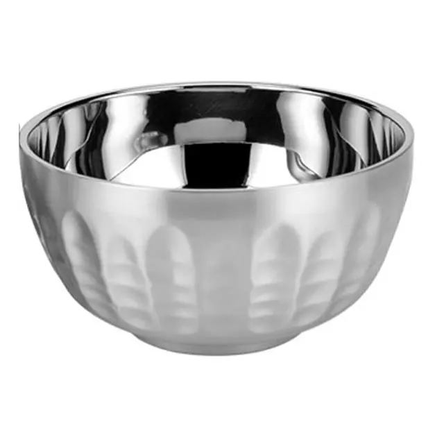 Hot sale 11.5cm high-grade stainless steel fruit soup bowl heat insulation nesting bowl for family