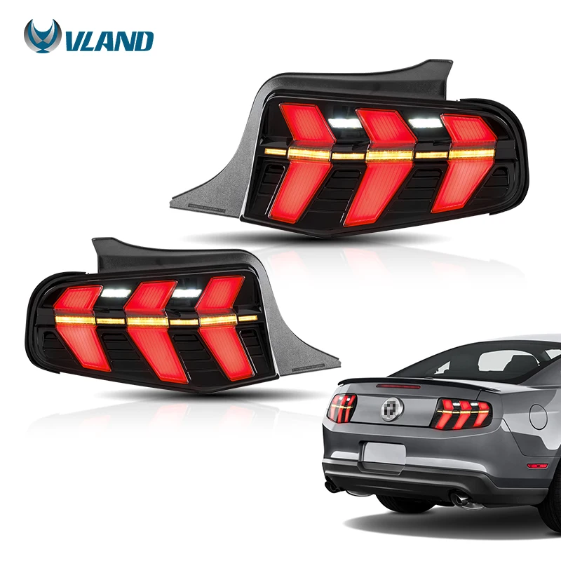 VLAND завод полный светодиодные задние фонари в сборе 2010-2012 Boss 302 GT V6 одной модели автомобиля для Ford Mustang задний