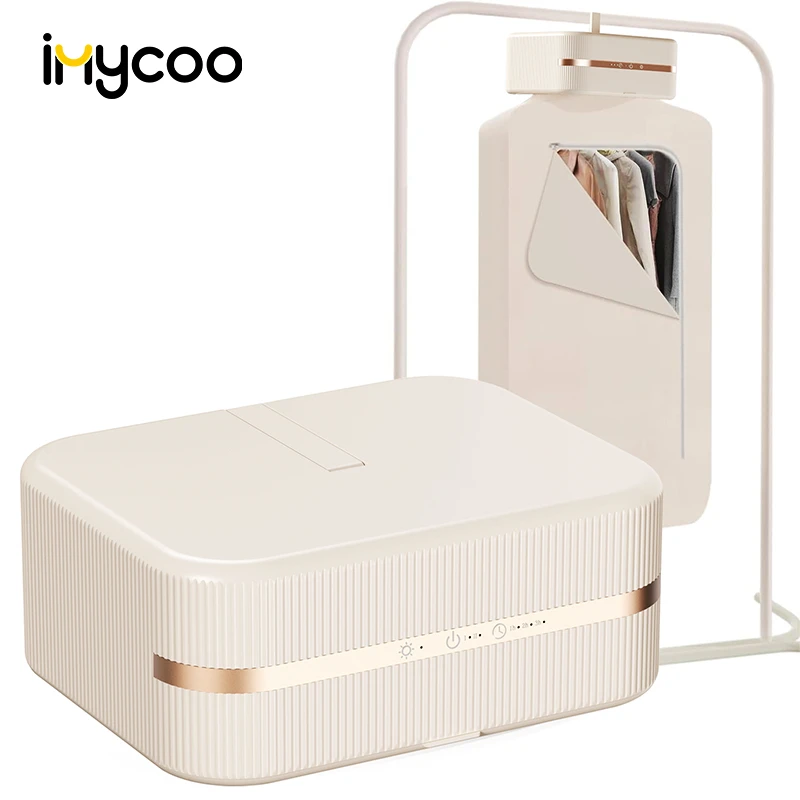 IMYCOO New Arrival Electric Foldable Fast Heating Clothes Dryer Machine Hot Sale UV Hanger Portable Mini Dryer For Clothes