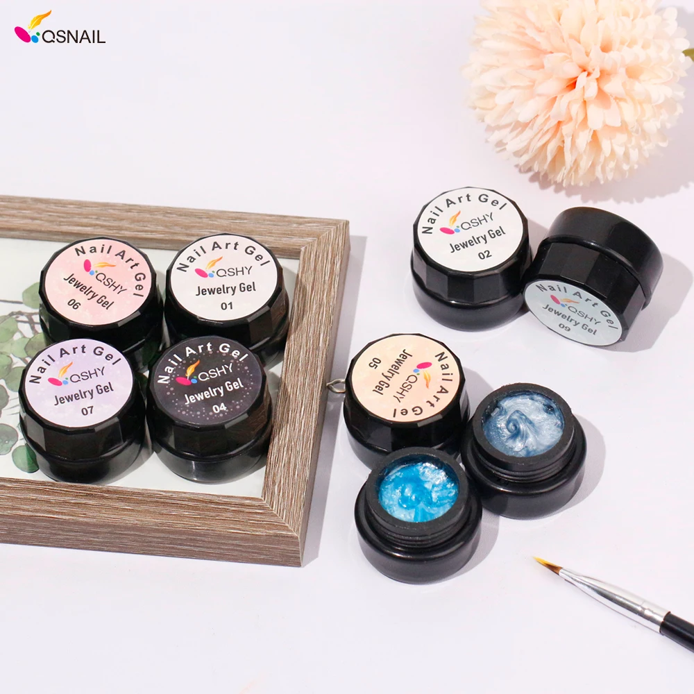 High Quality 5g UV Gel Nail Art Polish Long-Lasting 3D Jewelry Gel for Nail Beauty Supplies Private Label Wholesale Supply