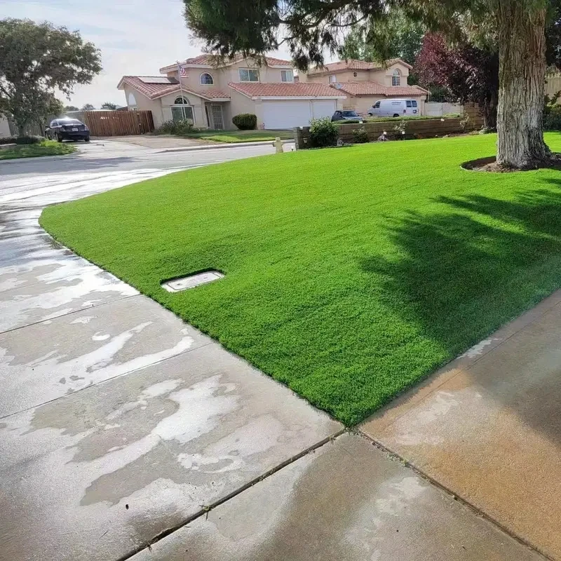 Los Angeles stock  2PP+PU Garden Decorative Grass Outdoor Artificial Turf Landscape Grass Carpet synthetic grass 8-12 years