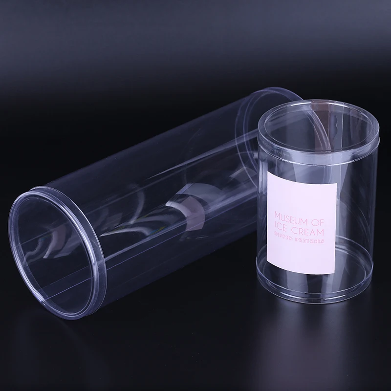 Factory Custom Eco-Friendly Durable Packaging Transparent Clear Acetate PP Plastic Round Cylinder Tube for Gift Packaging