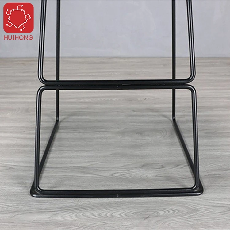 Huihong ODM sillas comedor 46*48*88cm white cheap modern counter stools iron chair bar stools with back