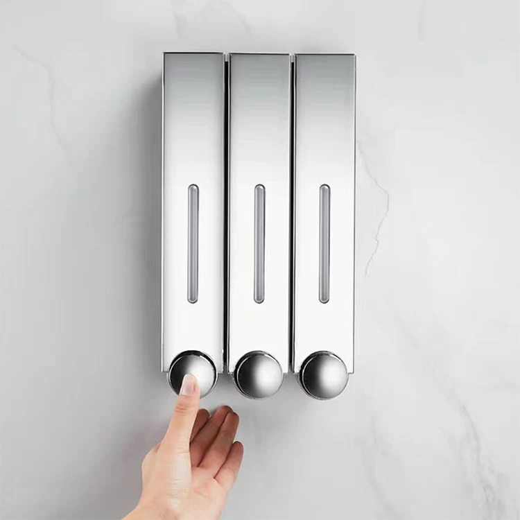 Wall Soap Dispenser New Wall Mounted Plastic Manual Liquid Soap Gel Hand Sanitizer Dispenser