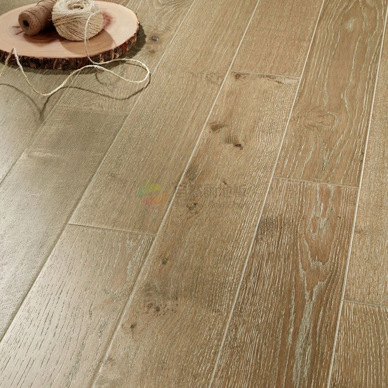 7mm Three Strips Laminate Wood Flooring 8mm HDF Laminated for Sale