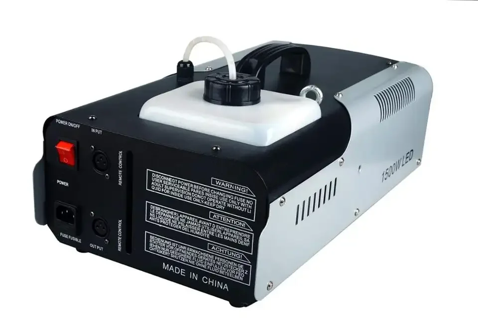 Topflashstar 1500w  LED Strong Output Remote Control Fog Machine New Model Smoke Machine Halloween Party Stage Wedding Factory